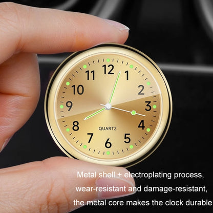 Car Digital Electronic Quartz Luminous Clock, Color: Gold+Air Outlet Clip - Clocks & Car Meters by buy2fix | Online Shopping UK | buy2fix