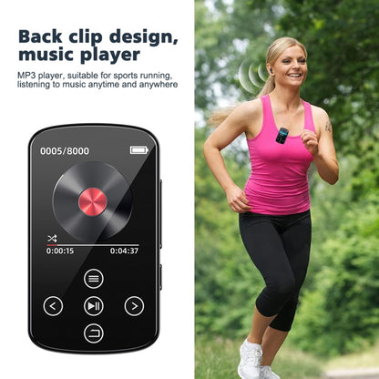 MP3 Bluetooth Music Player HIFI Sports Clip Touch Screen MP4, Memory: 16GB(Black) - MP3 Player by buy2fix | Online Shopping UK | buy2fix