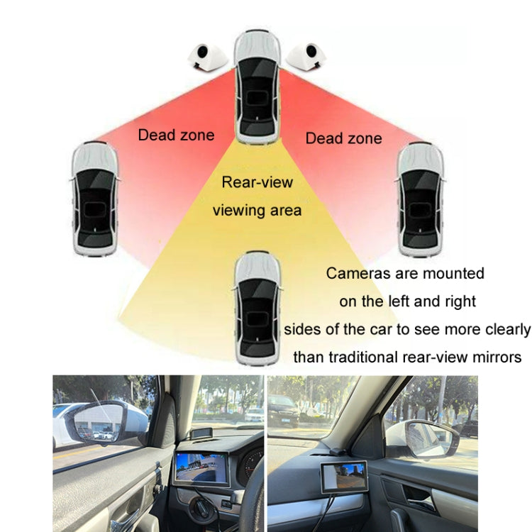 5 Inch Carplay Portable Surveillance Video Car Display, Specification: Folding Screen + Two-way Camera - Rearview Monitors by buy2fix | Online Shopping UK | buy2fix