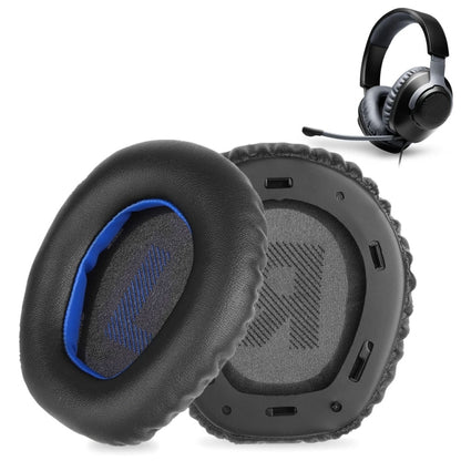 1pair For JBL Quantum Q100 Headphone Leather Sponge Cover Gaming Headset Earmuffs(Navy Blue) - Earmuff & Pad by buy2fix | Online Shopping UK | buy2fix