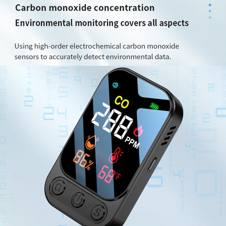 3 In 1 Multifunctional Portable Carbon Monoxide Detector(Black) - Air & Water Quality Tester by buy2fix | Online Shopping UK | buy2fix