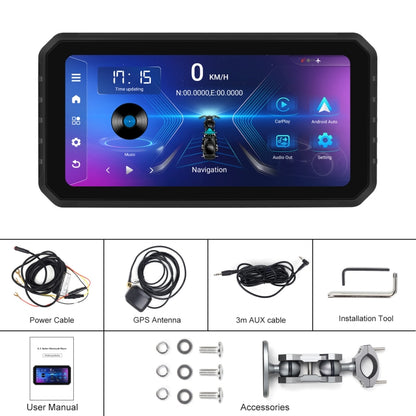 6.2 Inch Screen For Motorcycles Without Rear View Supports Carplay / Android Auto / GPS / Bluetooth 2+32G - Electrical Instruments by buy2fix | Online Shopping UK | buy2fix