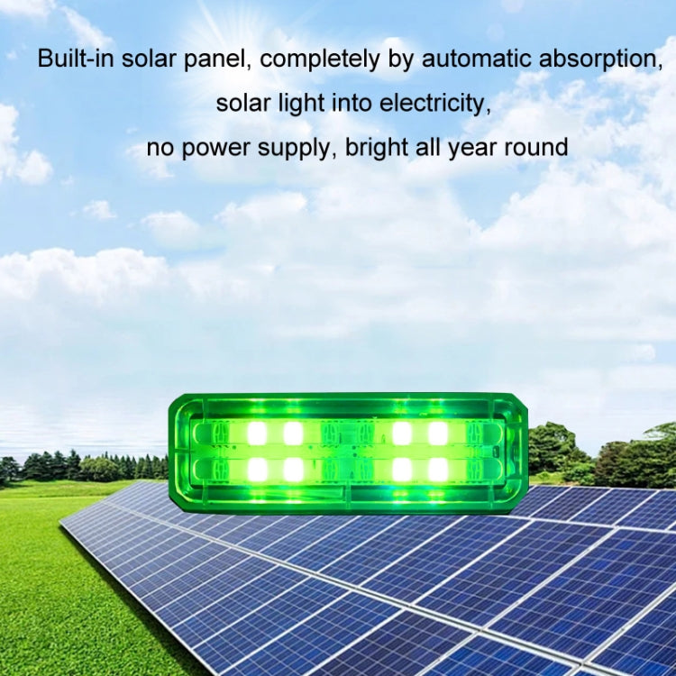 Solar Car Warning Double-Row Flashing Lights, Color: Red Blue - Warning Lights by buy2fix | Online Shopping UK | buy2fix