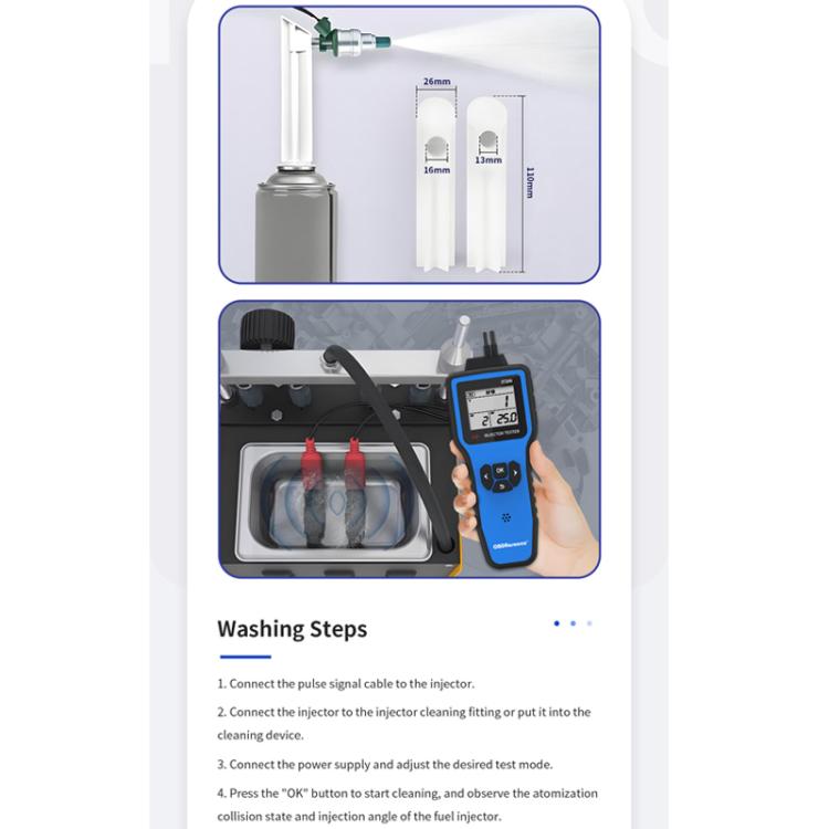OBDResource 5V/12V Automotive Fuel Injector Custom Settings Dual Head Tester - Electronic Test by OBDResource | Online Shopping UK | buy2fix