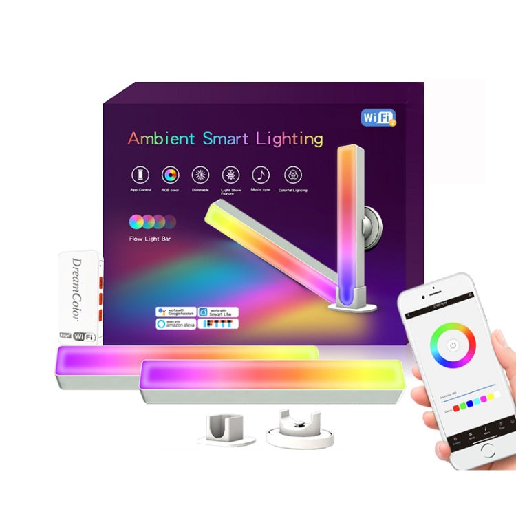 2pcs/box RGB Desktop Background Music Rhythm Pickup Ambient Light, Version: Bluetooth(US Plug) - Novelty Lighting by buy2fix | Online Shopping UK | buy2fix