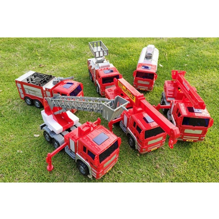6 in 1 Large Children Toy Car Set Inertial Driving Force Trucks Toy(Fire Engines) - Model Toys by buy2fix | Online Shopping UK | buy2fix