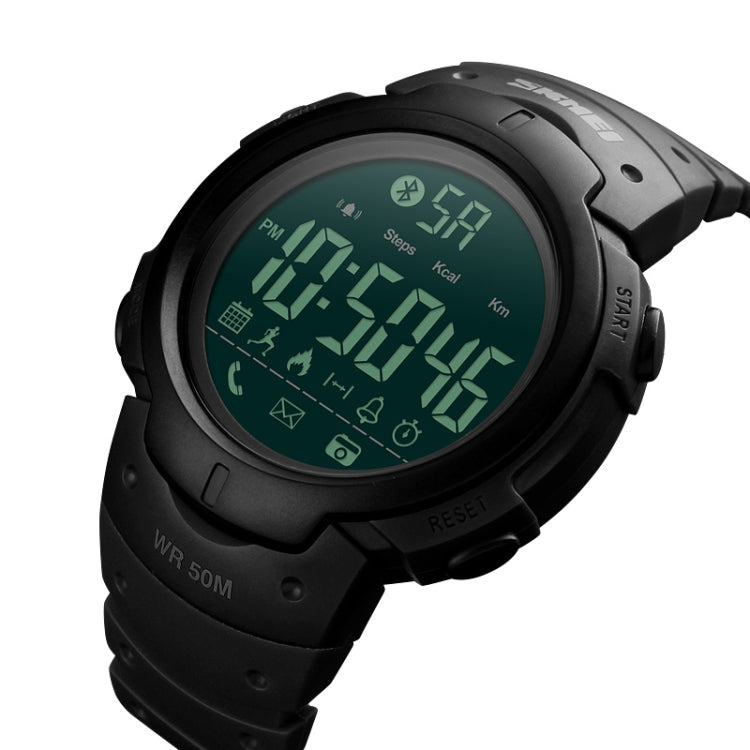 SKMEI 1301 Multifunction 50m Waterproof Sports Bluetooth Smart Watch, Compatible with Android & iOS System(Black) - Sport Watches by SKMEI | Online Shopping UK | buy2fix