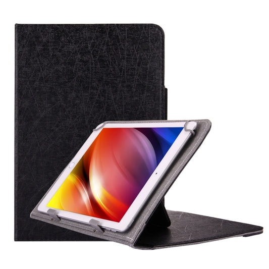 Universal Strokes Texture Horizontal Flip Leather Case with Holder for 10 inch Tablet PC(Black) - 10 - 11 inch by buy2fix | Online Shopping UK | buy2fix