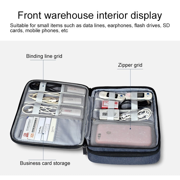 Large Nylon Waterproof Box Type Multi-function Storage Bag for iPad, Size: 29 x 21 x 8cm - Storage Bags by buy2fix | Online Shopping UK | buy2fix