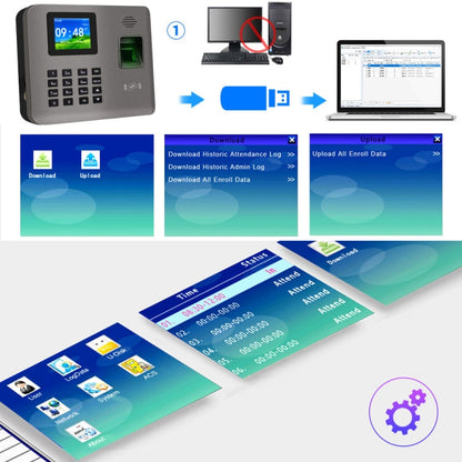 Realand AL325 Fingerprint Time Attendance with 2.4 inch Color Screen & ID Card Function & WiFi - Attendance System by Realand | Online Shopping UK | buy2fix