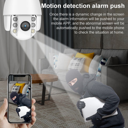 QX2 1080P HD 360 Degrees Panoramic WiFi Day and Night Full-color Waterproof Smart Camera, Support Motion Detection / Two-way Voice / TF Card, AU Plug - Security by buy2fix | Online Shopping UK | buy2fix