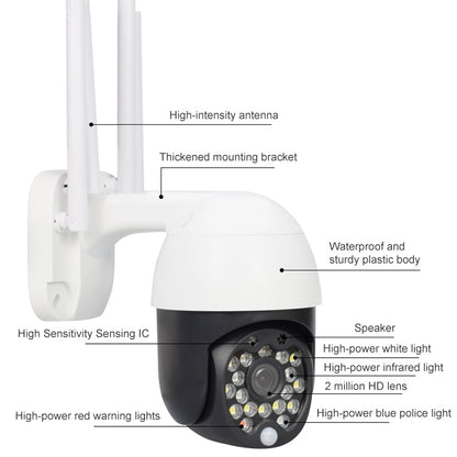 QX27 1080P WiFi High-definition Surveillance Camera Outdoor Dome Camera, Support Night Vision & Two-way Voice & Motion Detection(AU Plug) - Security by buy2fix | Online Shopping UK | buy2fix