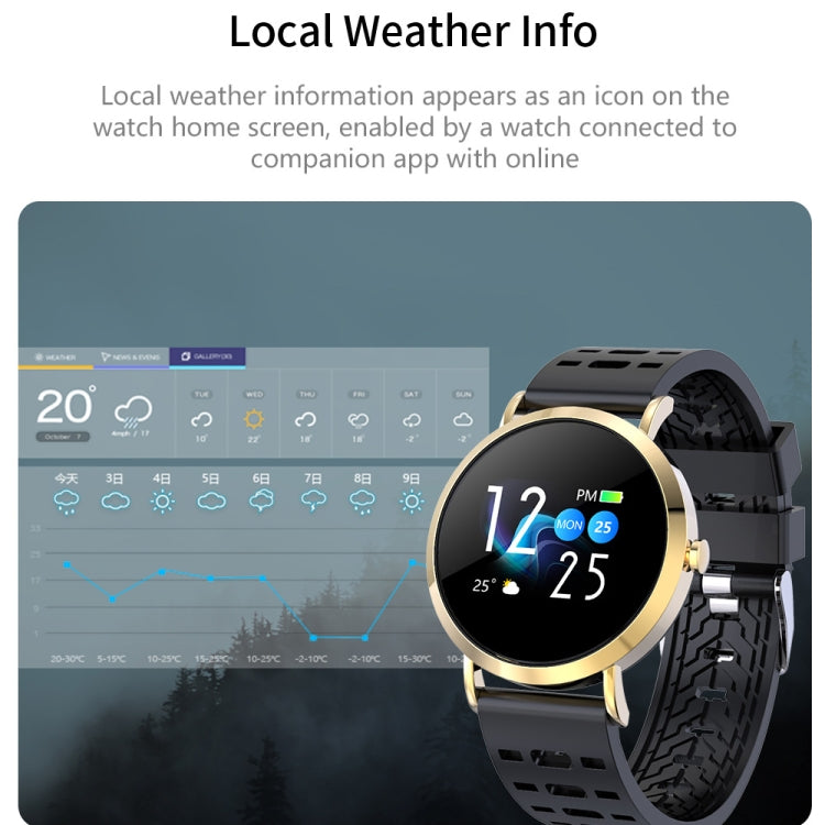 CV08C 1.0 inches TN Color Screen Smart Bracelet IP67 Waterproof, Silicone Watchband, Support Call Reminder /Heart Rate Monitoring /Sleep Monitoring / Sedentary Reminder (Black) - Smart Wear by buy2fix | Online Shopping UK | buy2fix