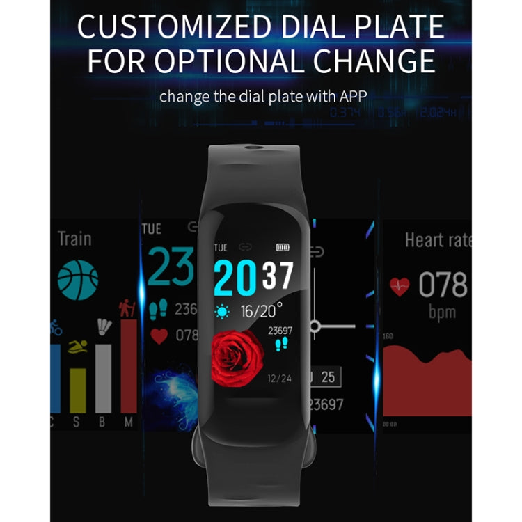 H29 1.14 inches IPS Color Screen Smart Bracelet IP67 Waterproof, Support Step Counting / Call Reminder / Heart Rate Monitoring / Sleep Monitoring (Red) - Smart Wear by buy2fix | Online Shopping UK | buy2fix