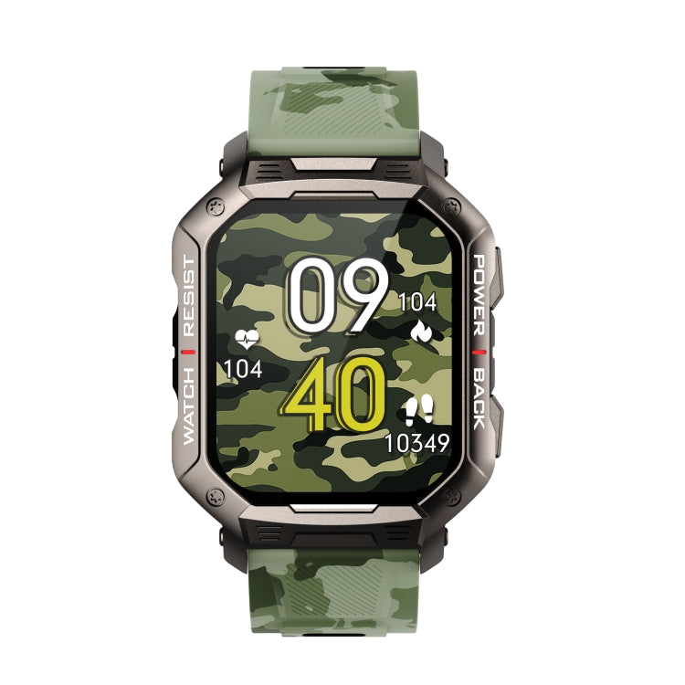HAMTOD NX3 1.83 inch Smart Watch, Support Bluetooth Call / Sleep / Heart Rate / Blood Oxygen / Blood Pressure Monitoring (Camouflage) - Smart Wear by HAMTOD | Online Shopping UK | buy2fix