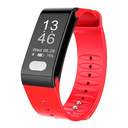 TLW T6 Fitness Tracker 0.96 inch OLED Display Wristband Smart Bracelet, Support Sports Mode / ECG / Heart Rate Monitor / Blood Pressure / Sleep Monitor (Red) - Smart Wear by buy2fix | Online Shopping UK | buy2fix