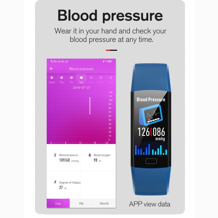 Y10 0.96 inch TFT Color Screen Smart Bracelet, Support Call Reminder/ Heart Rate Monitoring /Blood Pressure Monitoring/ Sleep Monitoring/Blood Oxygen Monitoring(Red) - Smart Wear by buy2fix | Online Shopping UK | buy2fix