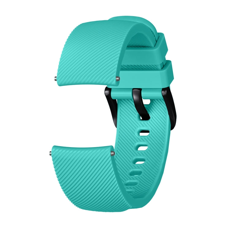 Crazy Horse Texture Silicone Watch Band for Huami Amazfit Bip Lite Version 20mm(Mint Green) - Smart Wear by buy2fix | Online Shopping UK | buy2fix