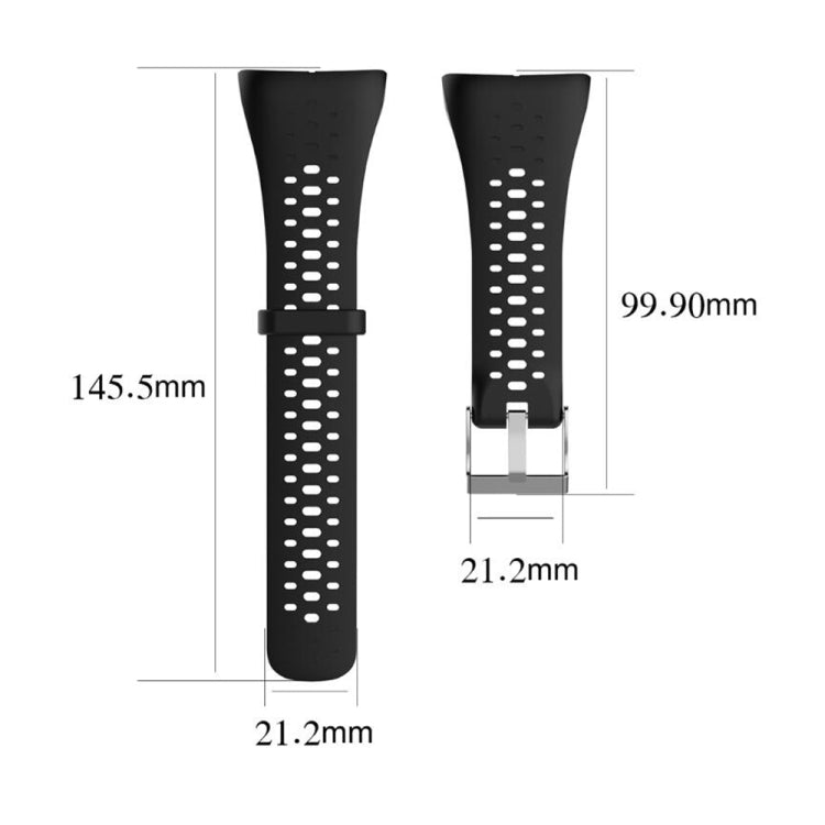 Silicone Sport Watch Band for POLAR M400 / M430(White) - Smart Wear by buy2fix | Online Shopping UK | buy2fix