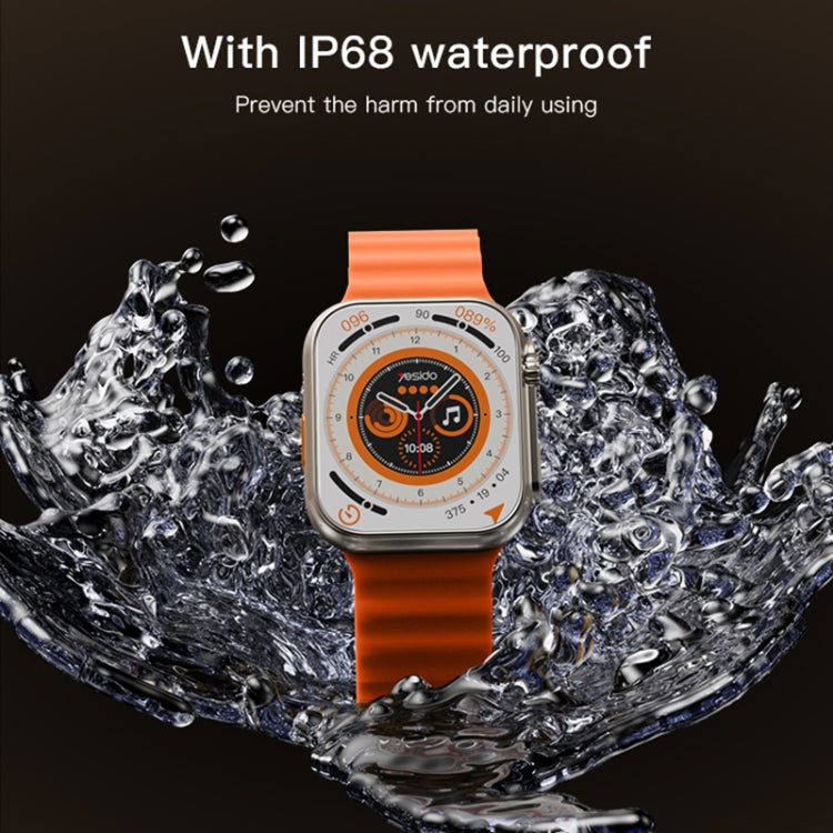 Yesido IO19 2 inch IPS Screen IP68 Waterproof Smart Watch, Support Blood Pressure Monitoring / ECG (Orange) - Smart Watches by Yesido | Online Shopping UK | buy2fix