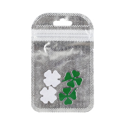 2pcs Four Leaf Clover Luck Symbol Badge Labeling Sticker Styling Car Decoration, Size: 2x2x0.2cm - In Car by buy2fix | Online Shopping UK | buy2fix