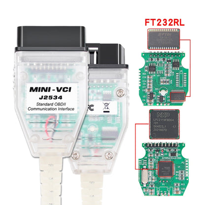 USB to OBD2 16 Pin MINI VCI FT232RL Single Diagnostic Cable for Toyota TIS Techstream - Cables & Connectors by buy2fix | Online Shopping UK | buy2fix