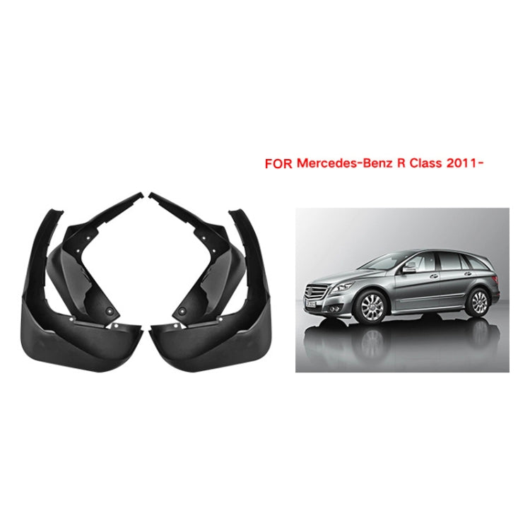 For Mercedes-Benz R-class 2011-2022 4pcs/Set Car Auto Soft Plastic Splash Flaps Fender Guard - Mudguards by buy2fix | Online Shopping UK | buy2fix