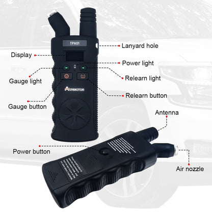 TPA01 150 PSI 2 in 1 Digital Tire Pressure Gauge TPMS Tire Pressure Monitoring System - Code Readers & Scan Tools by buy2fix | Online Shopping UK | buy2fix