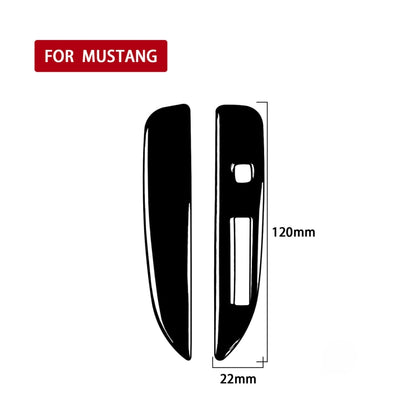 For Ford Mustang 2015-2020 Car Shifter Paddle Decorative Sticker, Right Drive (Black) - In Car by buy2fix | Online Shopping UK | buy2fix
