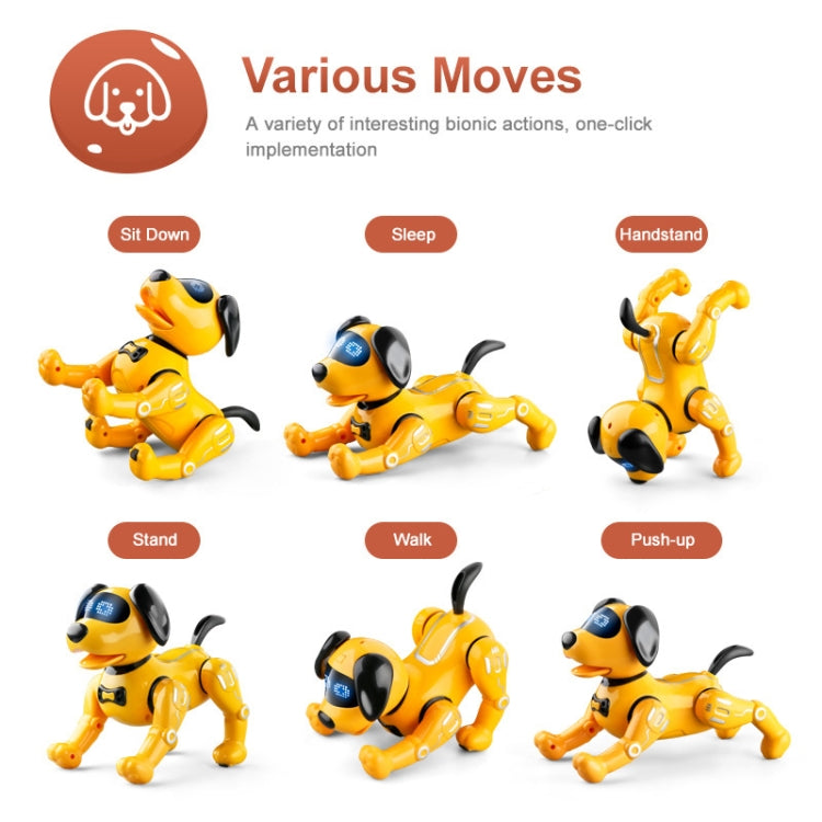 YDJ-K11 Programable Remote Control Robot Dog RC Toy (Yellow) - RC Robots by buy2fix | Online Shopping UK | buy2fix