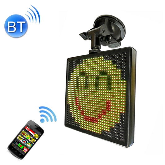 32x32 Pixel Full Color Wireless Bluetooth APP Control Emoji Smiley Faces LED Car Sign LED Display Lighting Board - Car Monitor by buy2fix | Online Shopping UK | buy2fix