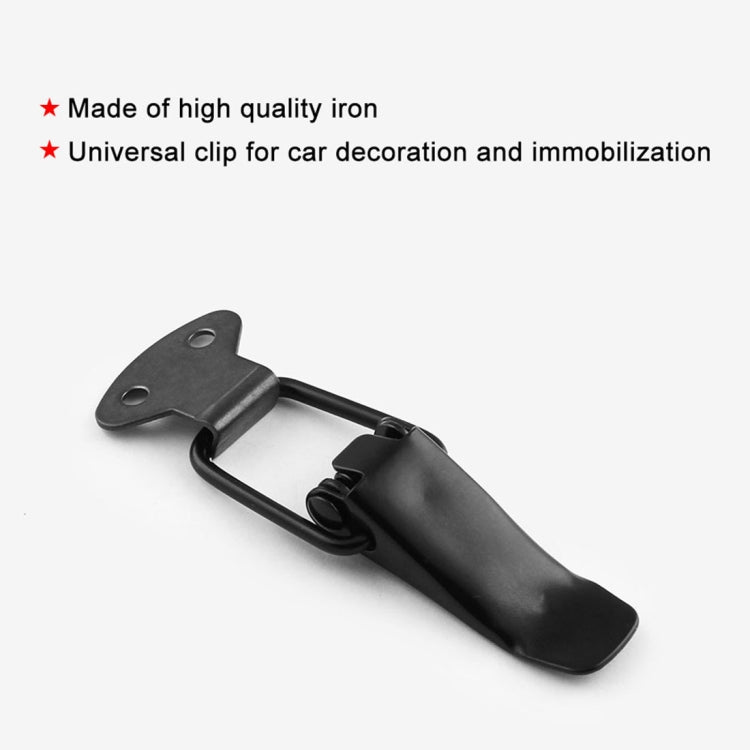 EA059 2 PCS Car Modification Accessories Universal Iron Bumper Safety Fixed Buckle, Size: 26.7 x 80mm - Decorative Strip by buy2fix | Online Shopping UK | buy2fix