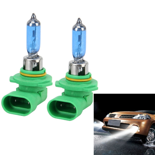 2 PCS 9005 Halogen Head Lamp 12V 100W 2400 LM 5000K Warm White Light - Halogen Lights by buy2fix | Online Shopping UK | buy2fix