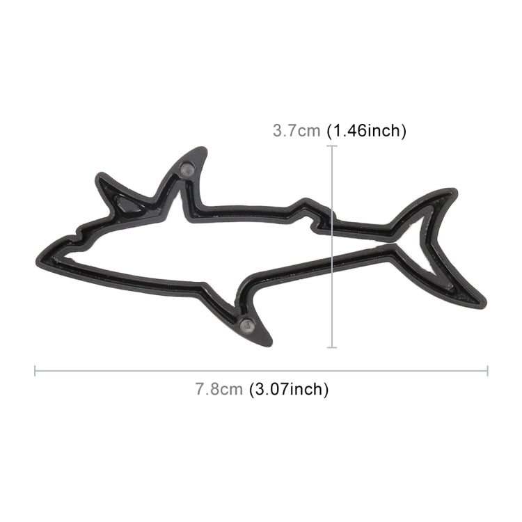 Shark Shape Car Metal Body Decorative Sticker - Decorative Sticker by buy2fix | Online Shopping UK | buy2fix