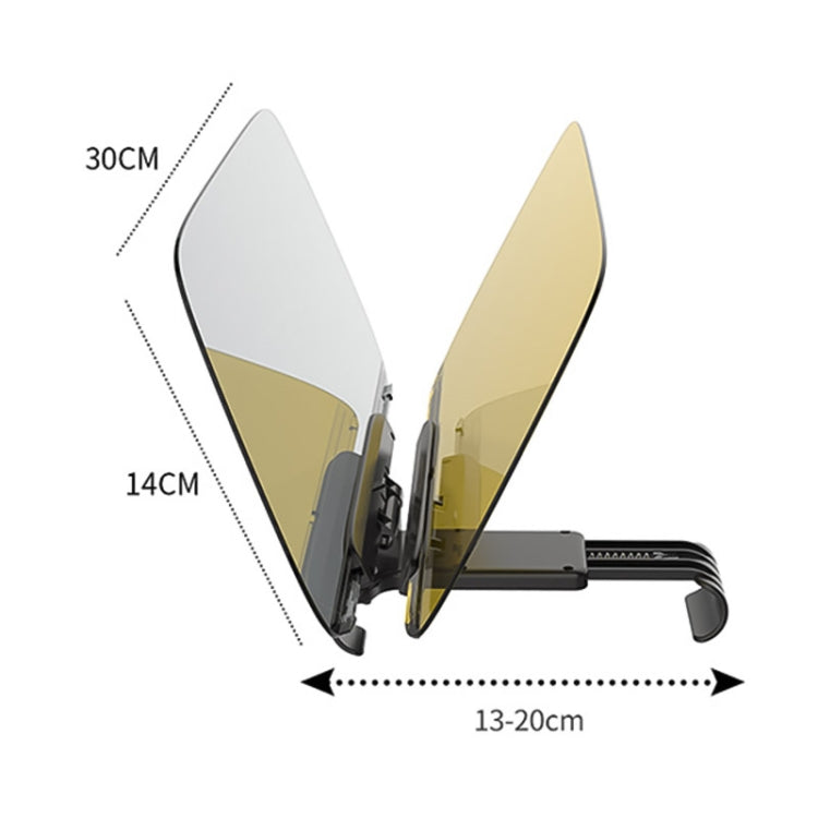 3R-2146 Car Double Side Anti-Glare Dazzling Goggle Driving Mirror Sun Visors - Interior Mirrors by 3R | Online Shopping UK | buy2fix