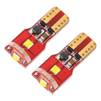 2 PCS T10 / W5W / 168 / 194 DC12V / 1.6W / 6000K / 130LM 3LEDs SMD-3030 Car Red Board Clearance Light (White Light) - Clearance Lights by buy2fix | Online Shopping UK | buy2fix