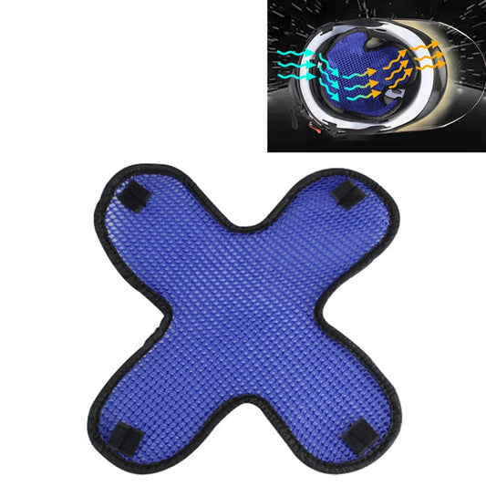 Motorcycle Helmet 3D Honeycomb Mesh Mat Heat-proof Breathable Pad(Blue) - Helmets by buy2fix | Online Shopping UK | buy2fix