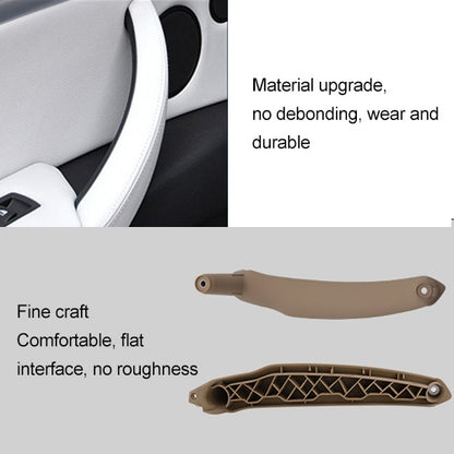Car Interior Left Handle Inner Door Armrest Panel Pull 51416969401 for BMW X5 / X6, Left Drive(Beige) - In Car by buy2fix | Online Shopping UK | buy2fix