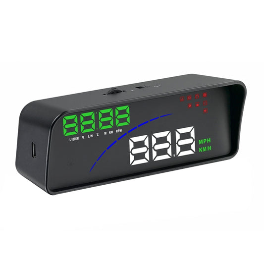 P9 HUD 3.6 inch Car OBD2 Smart Digital Meter with Multi-color, Speed & RPM & Water Temperature & Oil Consumption & Driving Distance / Time & Voltage Display, Over Speed Alarm, Low Voltage Alarm, Kilometers & Miles Switching, Light Sensor Functions - Head Up Display System by buy2fix | Online Shopping UK | buy2fix