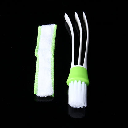 Clean Tool Dirt Duster Brush Dual Head for Car Air-Condition Vent Blind - Car washing supplies by buy2fix | Online Shopping UK | buy2fix