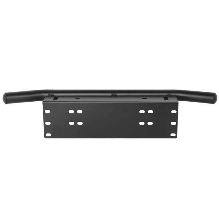 Universal License Plate Bumper Frame for Off-Road Jeep LED Work Light Bar Mounting Bracket with Front Bucket(Black) - License Plate Covers & Frames by buy2fix | Online Shopping UK | buy2fix