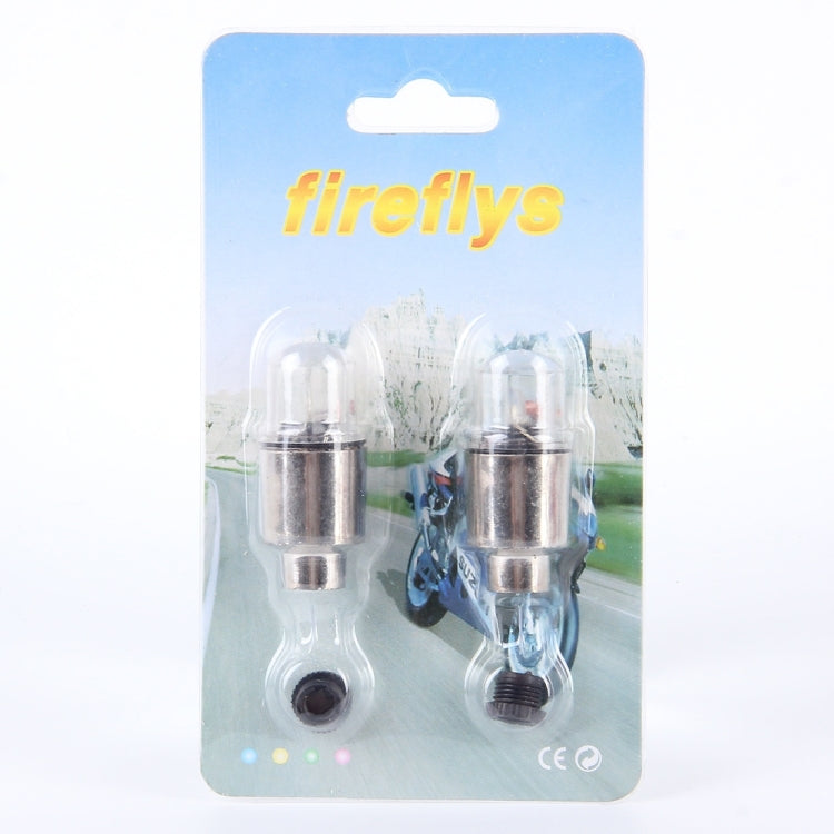 2 PCS Valve Cap Light Wheel Tyre Lamp With Battery for Car / Motorbike / Bike(Colorful Light) - Decorative Lights by buy2fix | Online Shopping UK | buy2fix