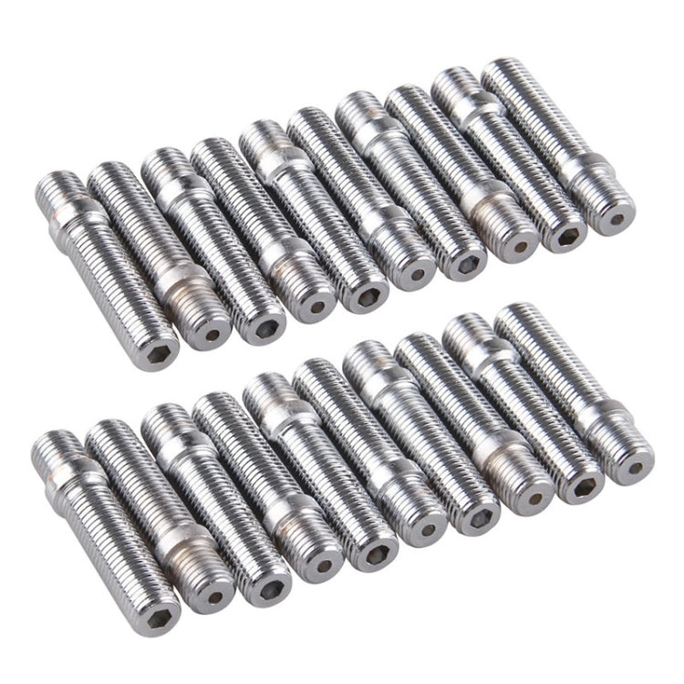 20 PCS 5cm Universal Car Modification Extended Wheels Stud Conversion M12x1.5 to M12x1.5 Screw Adapter LN032 LN033 LN044 - In Car by buy2fix | Online Shopping UK | buy2fix