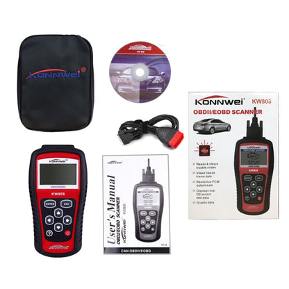 KONNWEI KW808  EOBD / OBDII Car Auto Diagnostic Scan Tools CAN Code Reader Scanner Auto Scan Adapter Scan Tool (Can Only Detect 12V Gasoline Car) - Code Readers & Scan Tools by KONNWEI | Online Shopping UK | buy2fix