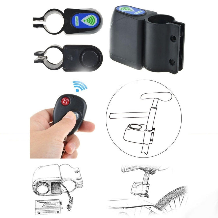 Universal Wireless Security Alarm Bicycle Alarm with Remote Control - Bicycle Locks & Bicycle Pumps by buy2fix | Online Shopping UK | buy2fix
