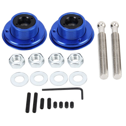 2 PCS Racing Car Cover Lock Aluminum Alloy Car Modification Oil Cap Modified Engine Cover Lock Racing Front Cover Lock(Blue) - In Car by buy2fix | Online Shopping UK | buy2fix