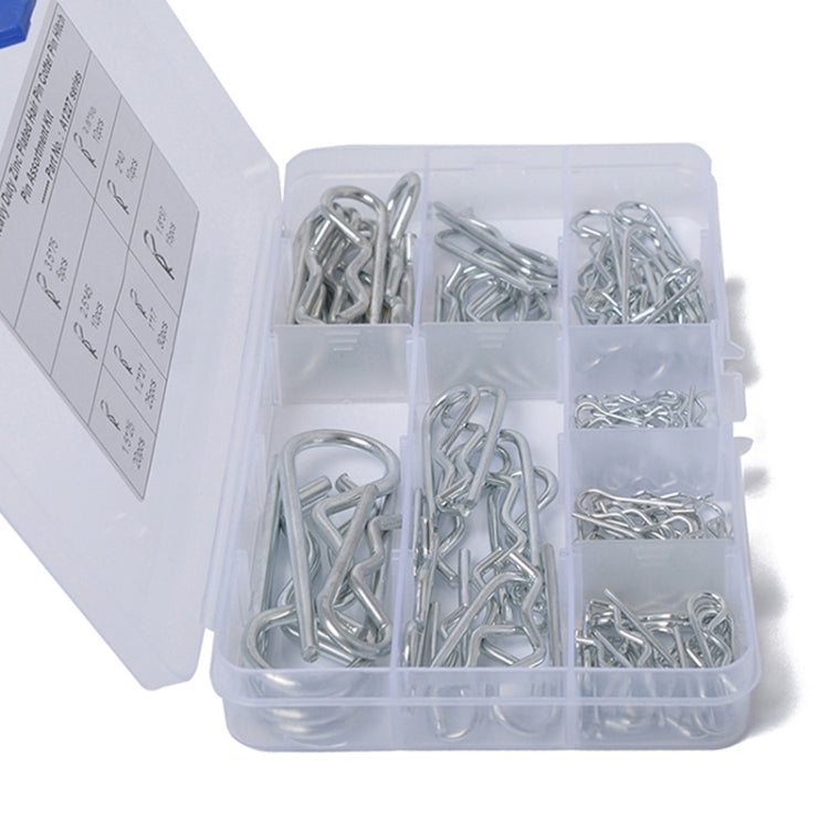 125 PCS Heavy Duty Zinc Plated Cotter R Tractor Clip Pin for Car / Boat / Garages - In Car by buy2fix | Online Shopping UK | buy2fix