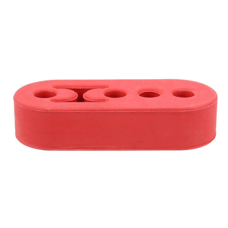 Universal Car 4 Holes Adjustable Rubber Mounting Bracket Exhaust Tube Hanging Rubber Tube(Red) - In Car by buy2fix | Online Shopping UK | buy2fix