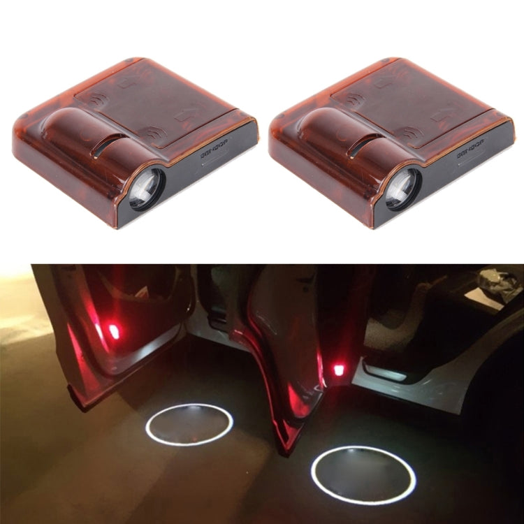 2 PCS LED Ghost Shadow Light, Car Door LED Laser Welcome Decorative Light, Display Logo for Chevrolet Car Brand(Red) - Door Lights by buy2fix | Online Shopping UK | buy2fix