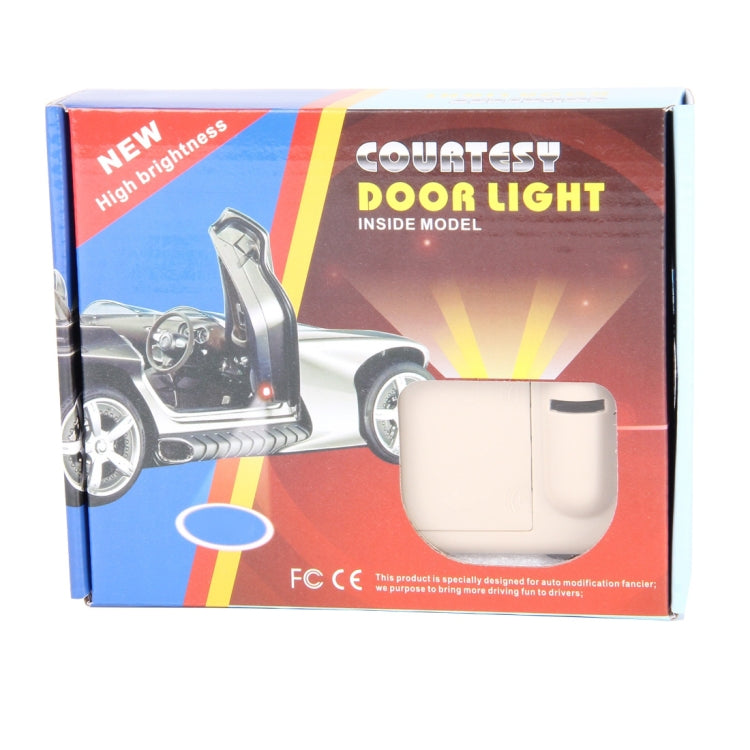 2 PCS LED Ghost Shadow Light, Car Door LED Laser Welcome Decorative Light, Display Logo for MAZDA Car Brand(Khaki) - Door Lights by buy2fix | Online Shopping UK | buy2fix